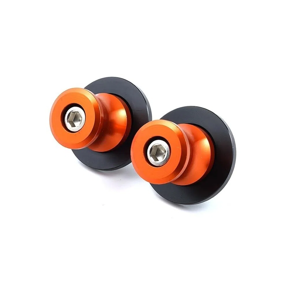 Diábolos para Moto para Zon&TES para G1 125 para ZT125U para ZT 125 para U ZT 310R 310X Tornillo M8 para Soporte Deslizante carretes basculante Motocicleta(Orange)