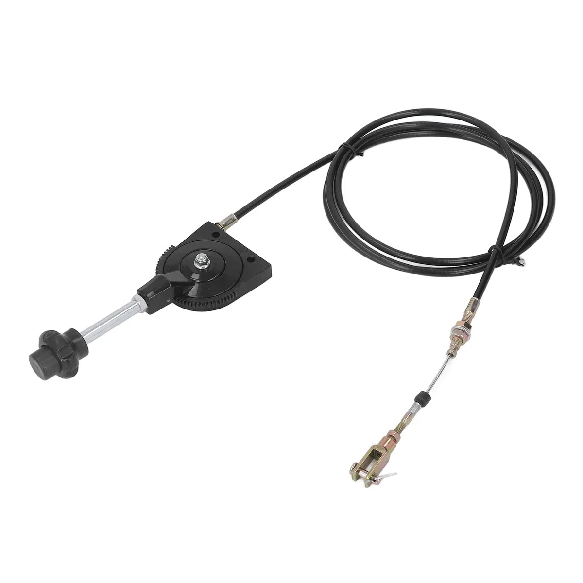 Excavadora Acelerador Manual Cable, Cable de Control Estrangulador, Push Pull Asamblea Perilla Negra Ajuste Universal Bloqueo Manual Respuesta Rápida Reemplazo Flexible Piezas Pesado