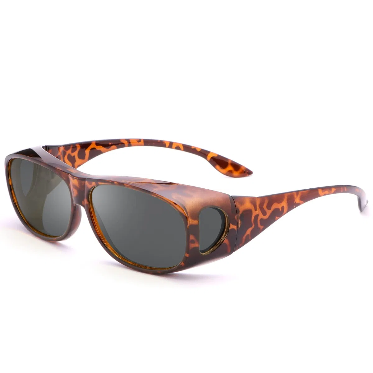 MIRYEA Gafas de visión nocturna para hombres mujeres gafas de sol polarizadas conducir ajuste envolvente sobre prescripción