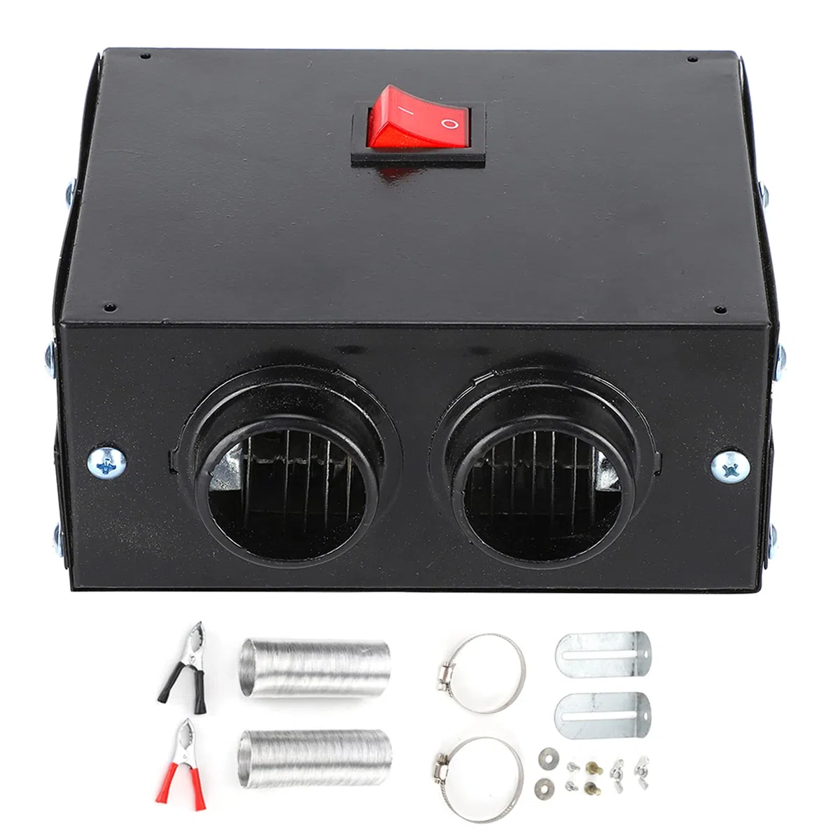 Calentador de Coche Calentador Descongelador Desempañador Portátil Ventilador Silencioso Calentamiento Rápido 600W12V (12v)