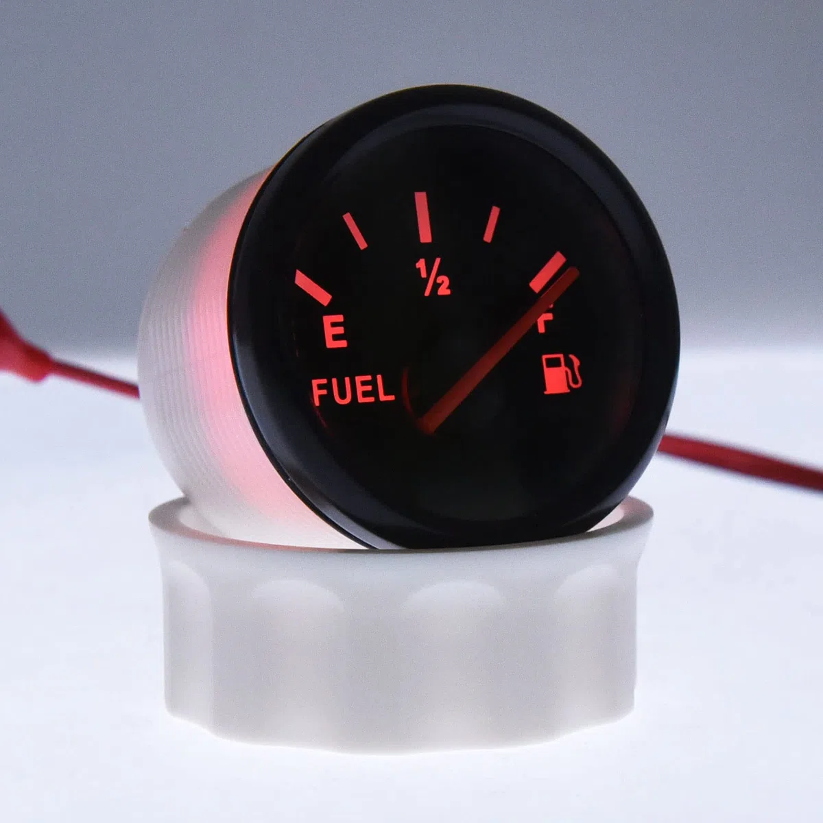 KAOLALI Medidor de Nivel de Combustible 52mm 0-190ohm LED Digital E-1/2-F Rango