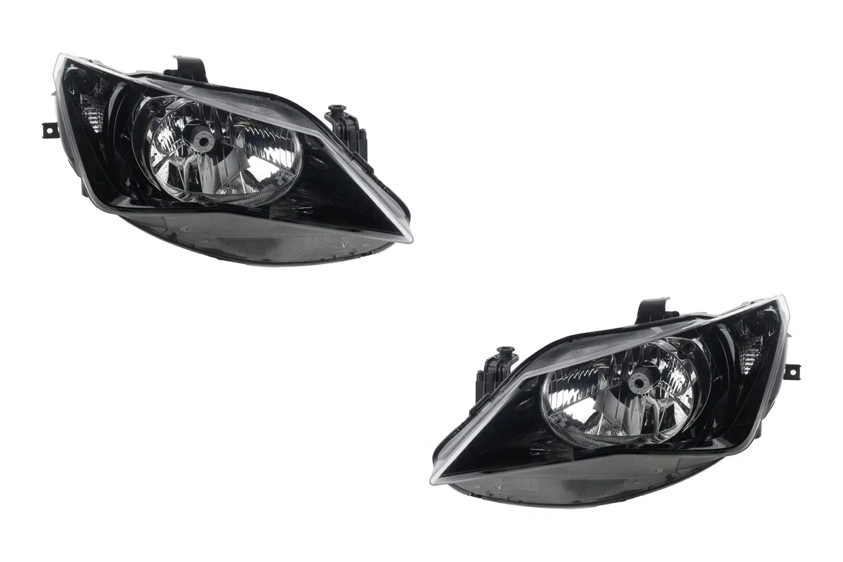 Johns, Juego de faros delanteros adecuado para Seat Ibiza Faros (6J) 03/12-06/15 H4 Set izquierda y derecha