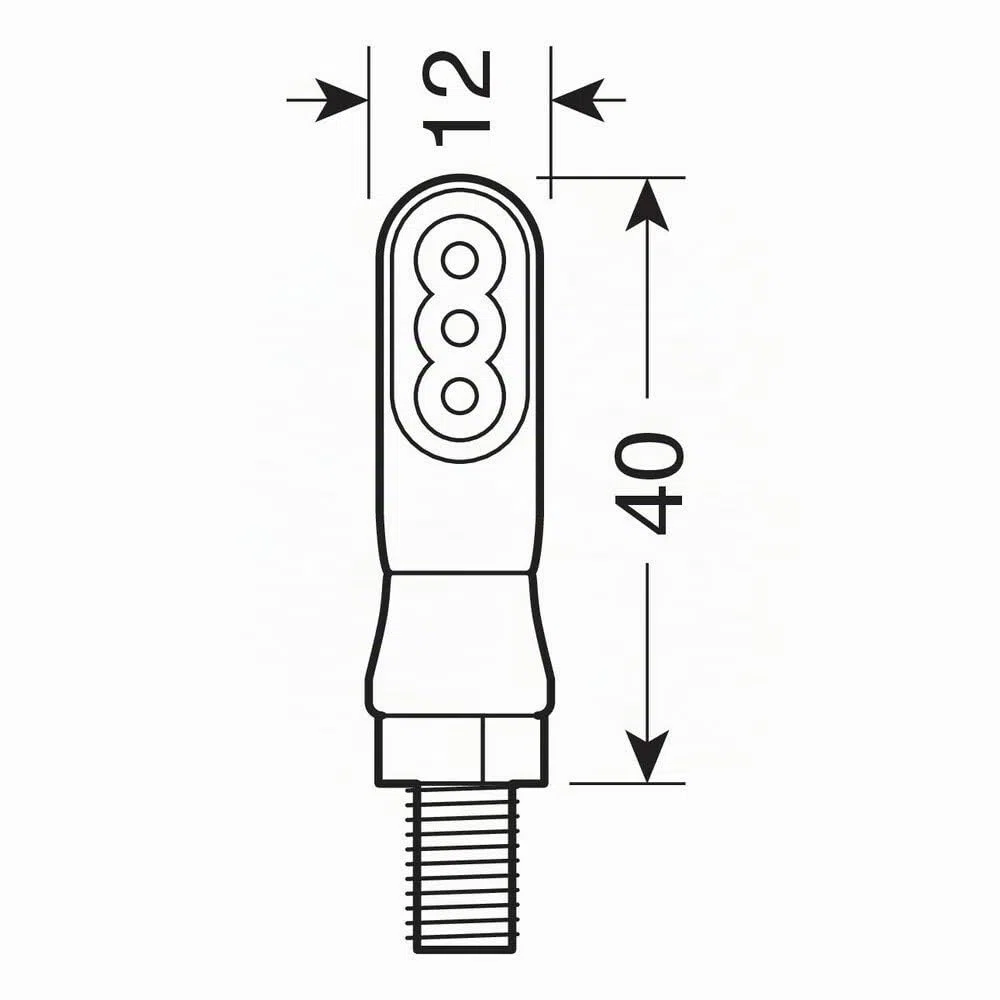 Lampa 90476 Nano - Intermitentes LED homologados para Moto, 12 V
