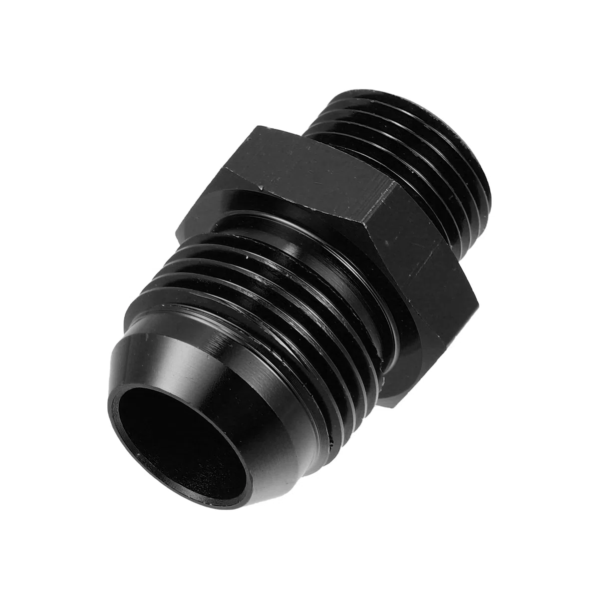 X AUTOHAUX 2uds Negro Macho Ajuste Adaptador Acampanado Unión Acoplador para Coche Auto AN10-M18*1,5
