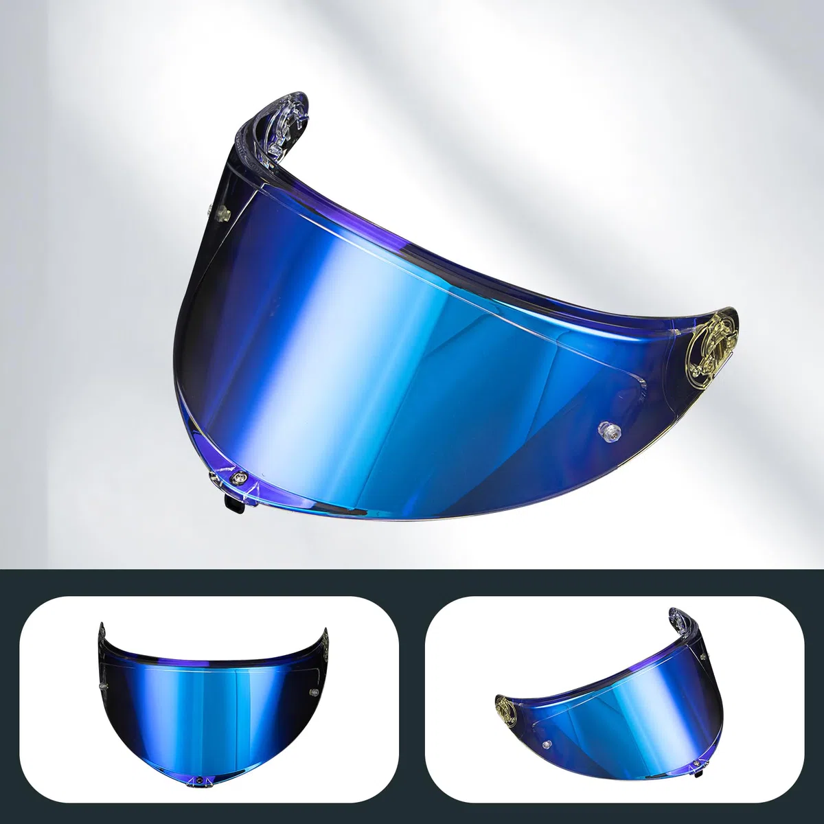 PSLER Visera de Casco para K6 K6s Visera Tintada para Casco de Motocicleta Accesorios de Repuesto para K6 K6s(Azul Transparente)