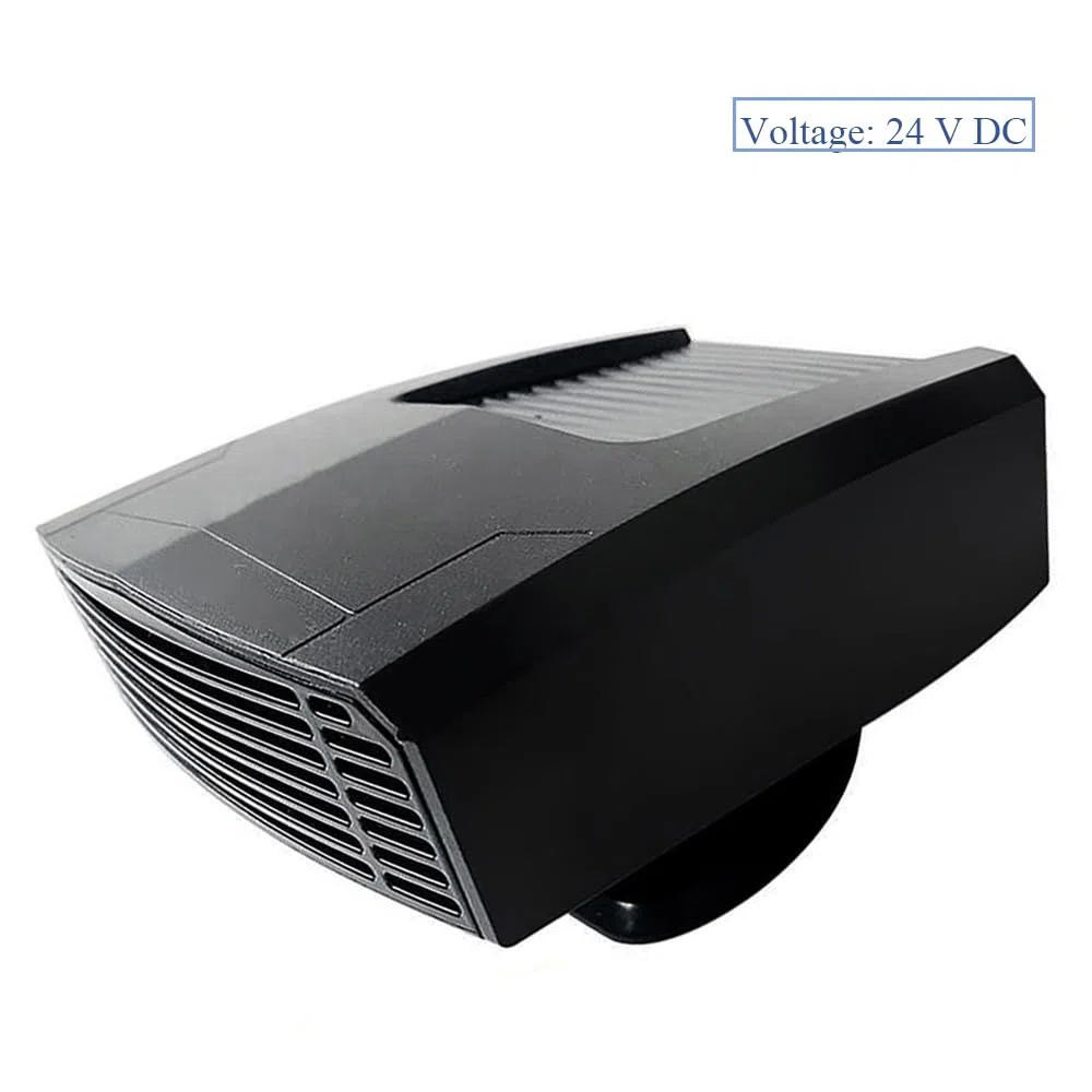 Riloer para Autocaravana, 24 V, 180 W, portátil, para Invierno, refrigeración y calefacción rápidas, Compatible con Encendedor de Cigarrillos, 24 V CC, Color Negro.