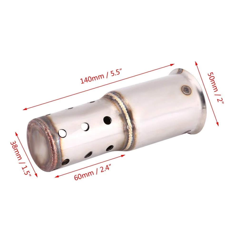 VOBOR Silenciador de Escape, Universal 51 mm DB Killer Motocicleta Silenciador de Silenciado, Eliminador de ruido Puntas de escape de motocicleta