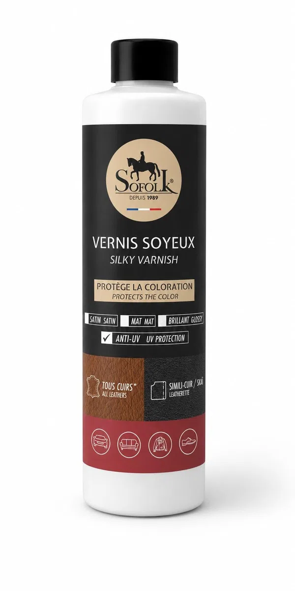 SOFOLK Barniz Sedoso para Piel. Protege la coloración y la Flor de la Piel y Evita la Suciedad prematura (Satinado)