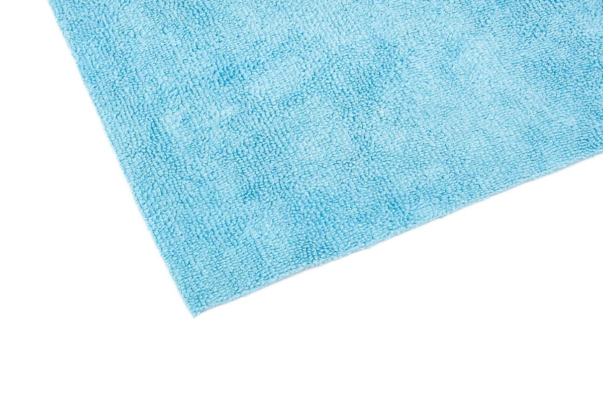 The Rag Company Paquete de 10 Toallas de Rizo de Microfibra sin Bordes 300 de 16 x 16 Pulgadas, Color Azul Claro