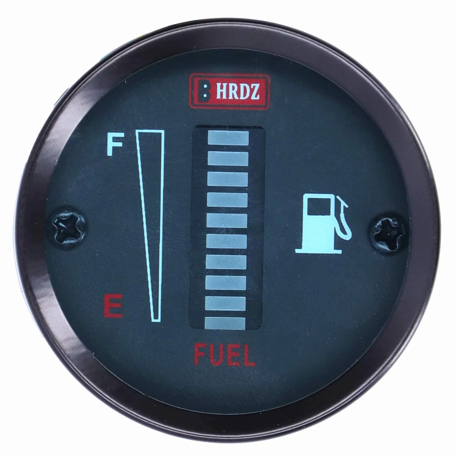 Medidor de Combustible para Motocicleta, Medidor de Combustible LED para Coche, 12 V, 52 Mm, Indicador de Combustible, Resistencia Ajustable, Medidor de Combustible Redondo, Universal para Motocicleta