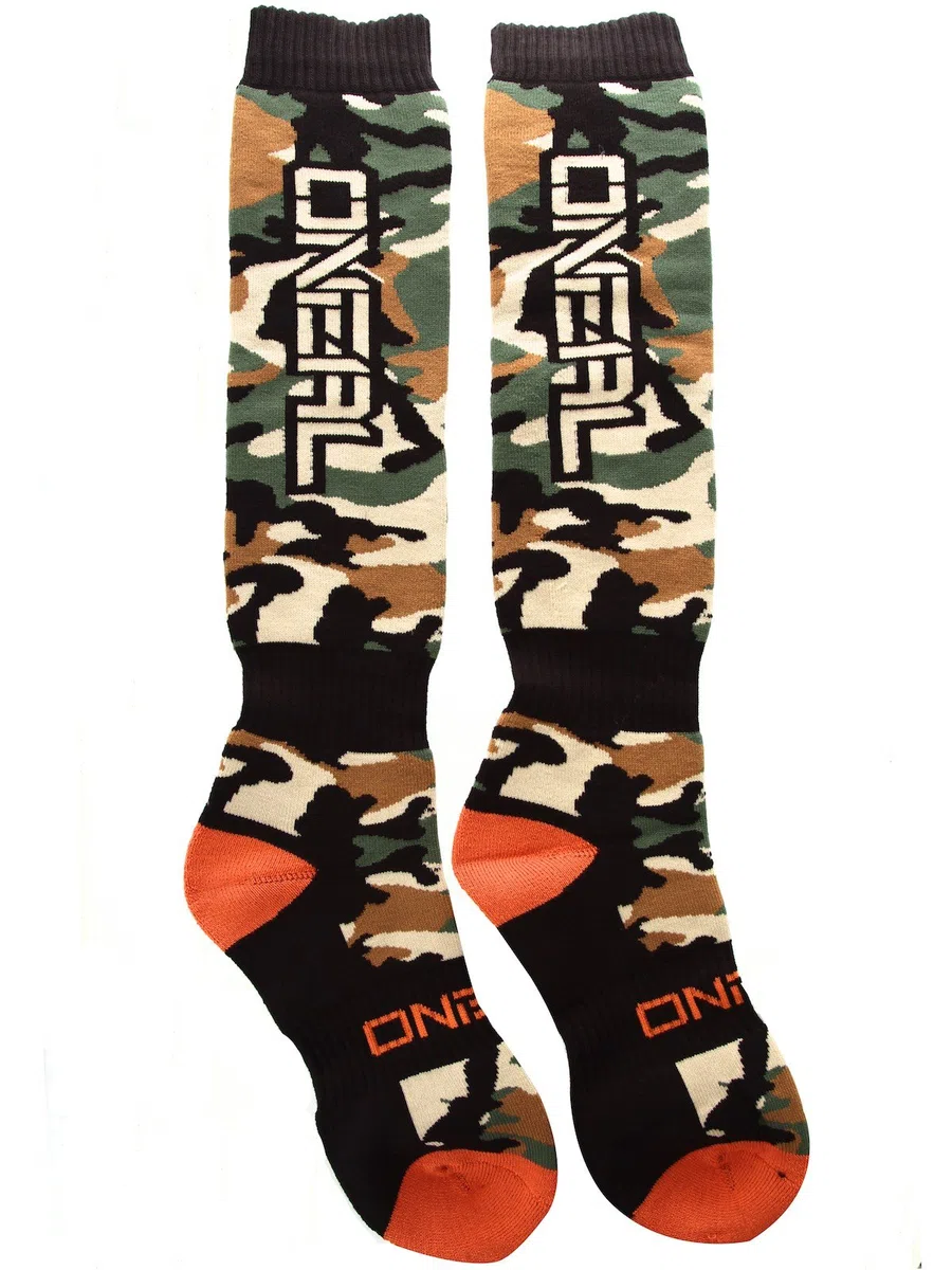 O`Neal Pro MX Sock WOODS CAMO Black/Green