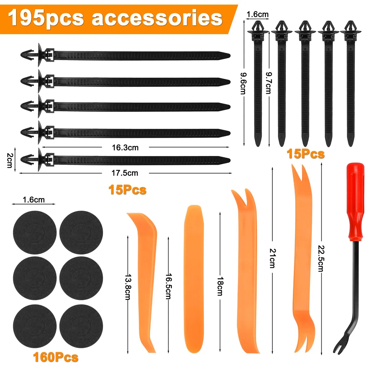 Juego de 1420 Piezas de Clips Remaches Plástico - 32 Tamaños Grapas Coche para Automóviles,Clips de Fijación para Coche con Bridas para Cables,Separadores y Accesorios para Herramientas