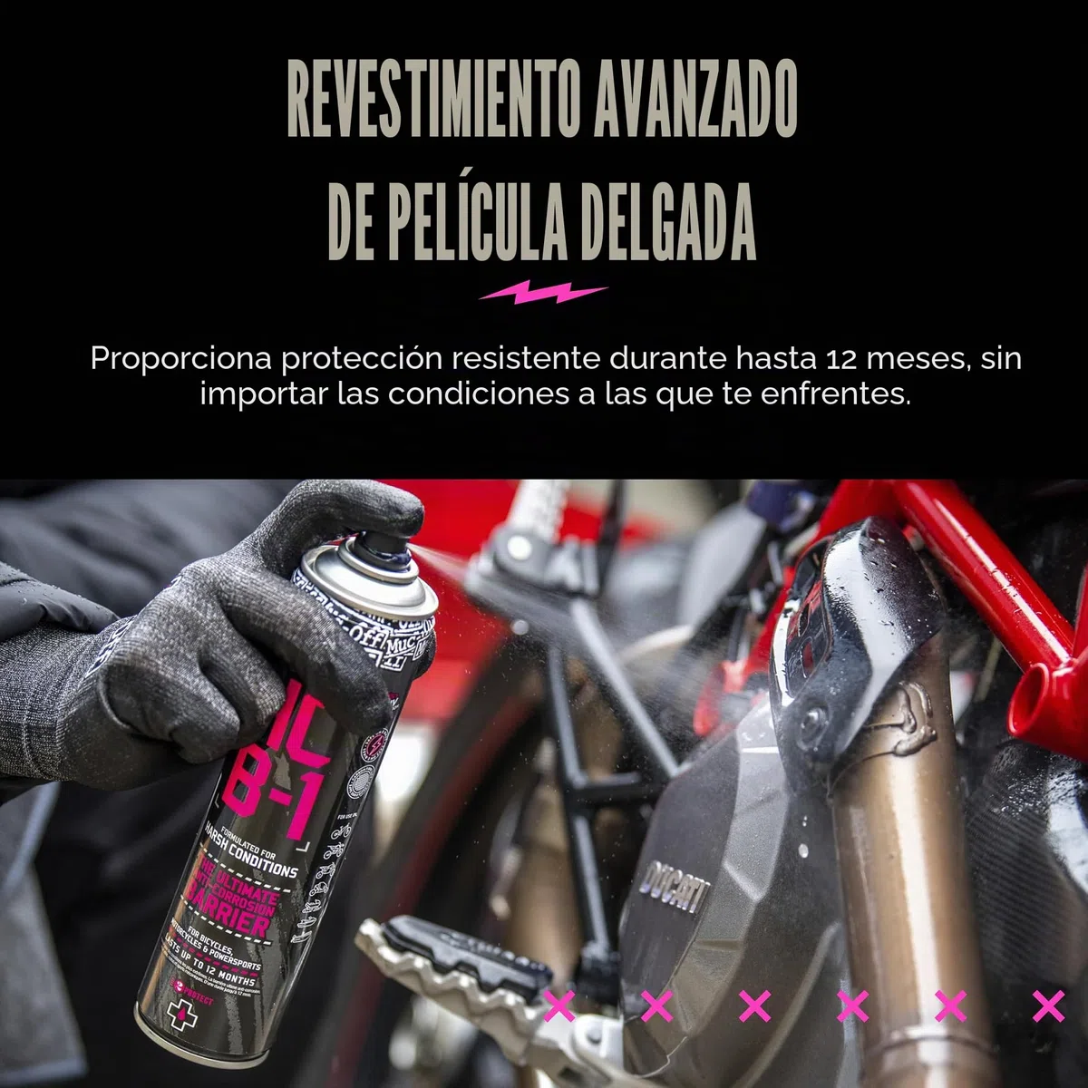 Muc-Off HCB-1, 400 Ml - Barrera Anticorrosión de Bicicletas para Condiciones Adversas - Anticorrosivo de Bicicletas, Motocicletas y Deportes de Motor - Dura Hasta 12 Meses