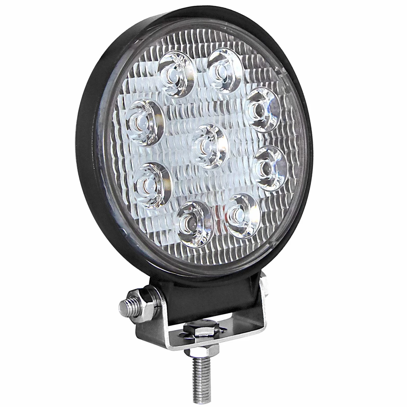PICAA Foco de Trabajo LED 2PCS 4 Pulgadas 27W Ronda Luz de Inundación para Tractores 12V-24V 6000K IP68 Impermeable, Luz de Niebla para Coche, SUV, UTV, ATV, Off-road, Camión, Moto, Barco