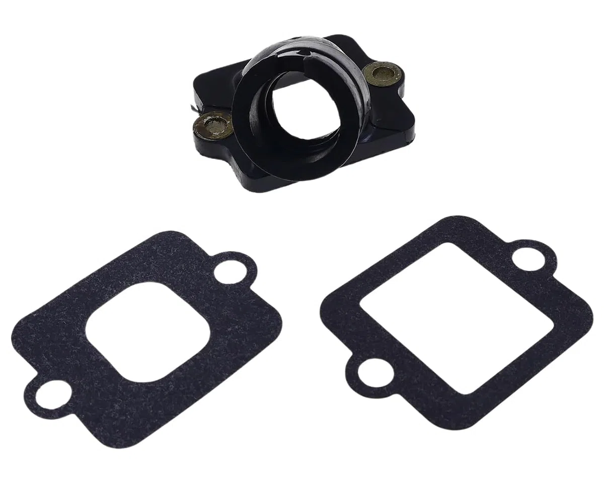 2EXTREME tobera admisión + junta estándar compatible con Piaggio 50ccm 2T – NRG, TPH, Zip, Gilera Runner, Ice, Aprilia SR50 – 21 mm paso, 23 mm conexión
