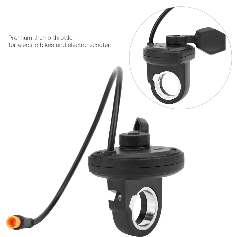 1 Pieza 108X/L Bicicleta eléctrica Izquierda Velocidad eléctrica Gob. Empuñadura del Acelerador del Pulgar Impermeable Agarre del Acelerador del Pulgar Premium