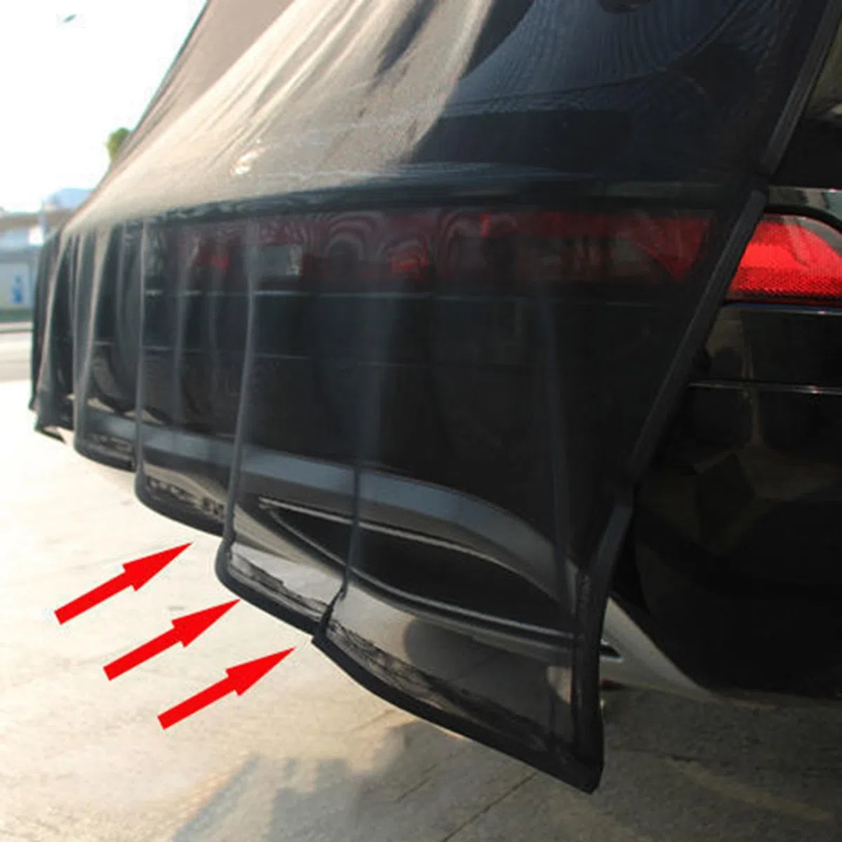 Parasol para portón trasero de coche, red para portón trasero de coche, soporte magnético, resistente al viento, transpirable, para camping, protección de privacidad al aire libre, vacaciones