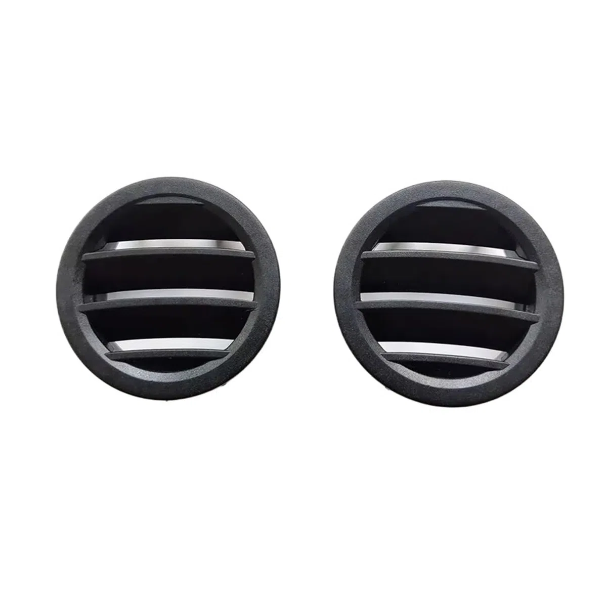 Aire Boquilla ventilación Rejilla de ventilación de aire acondicionado para Mercedes para Benz Clase C W204 C180 C200 C220 C230 C260 C300 C350 LHD Cubierta rejilla(Black 2PC)