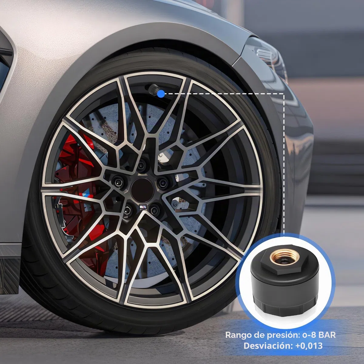 Sistema de monitoreo de presión de neumáticos de coche Liwogi con carga USB, para pantalla de navegación Android, herramienta universal de monitoreo de presión de neumáticos TPMS con 4 sensores, 8 Bar