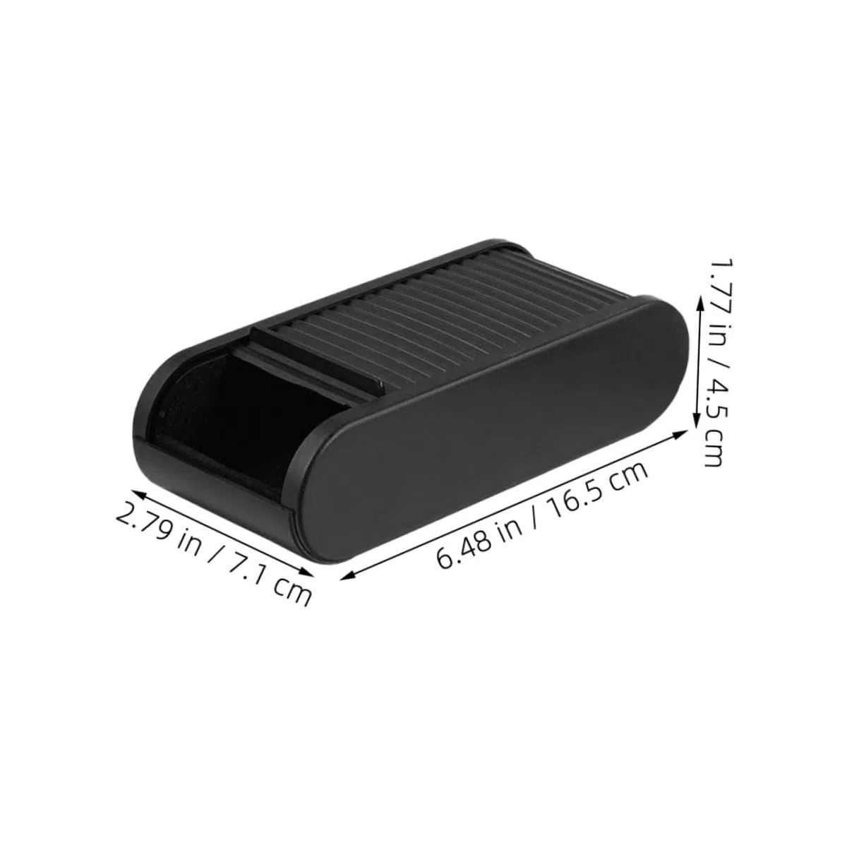 Mobestech Organizador Práctico y Ligero para Coche, 2 Piezas de Plástico Negro, Adecuado para Snacks y Objetos Pequeños Interior del Automóvil