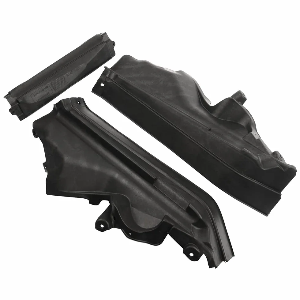 51717169419 Motor Compartimiento Superior Partición Panel Mamparo Kit 3PCS Compatible con X5 E70 2006-2013, E70 LCI 2009-2013, X6 E71 2008-2014, E72 Hyb 2009-2011 Huiruhy