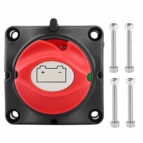 Fydun Interruptor De Batería 12V 600A Impermeable Aislador De Energía De Batería Interruptor De Desconexión Principal De Corte De Dos Niveles Para RV Yacht Boat Car