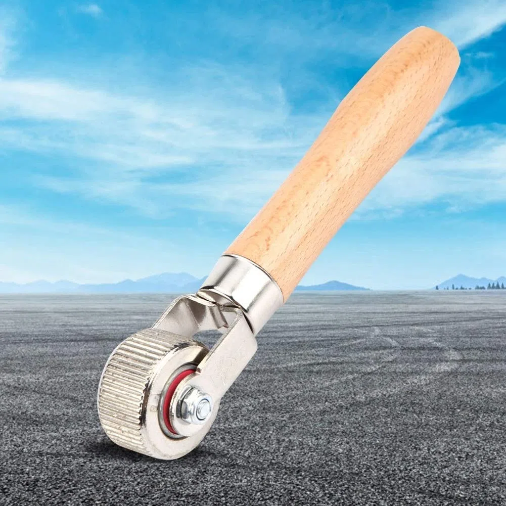 Broco Rueda de coche de parche de neumático mango de madera reparación Stitcher bola de rodamiento de rodillos herramienta de reparación Medio