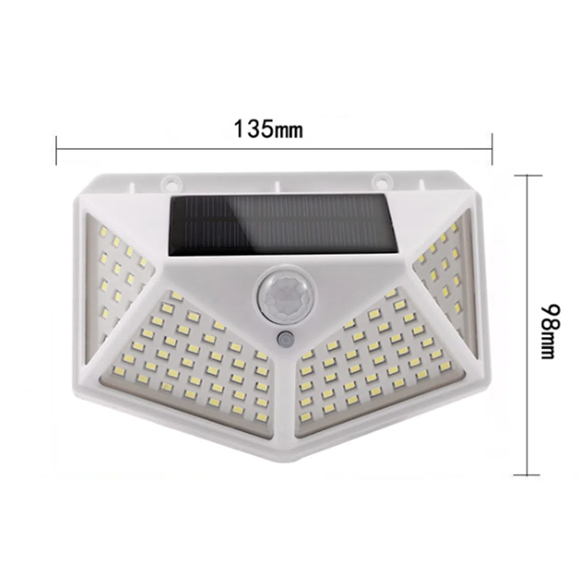 Luces LED solares para toldo de RV, 100 LED, luz Exterior para Porche de Autocaravana, luz con Sensor de Movimiento con 2 Piezas de riel de toldo Deslizante para Furgoneta, Caravana, Autocaravana
