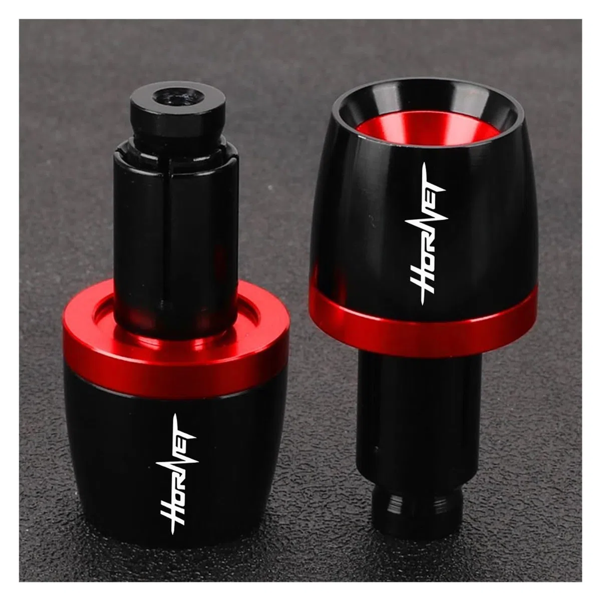 Extremo De Agarre para HON&DA CB750 Hornet CB 750 2023 2024 2025 Manillar De Motocicleta Puños De Manillar Tapas De Extremo Tapones De Manillar Tapa(Red)