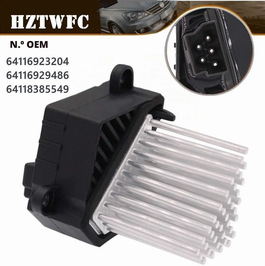 Resistencia del motor del soplador del calentador 64116923204 64116929486 64118385549 Para E46 E39 X5 X3 323Ci 323i 325Ci 325i 530i 1997-2006 Resistencia de etapa final Para BMW E39 E46 X3 X5