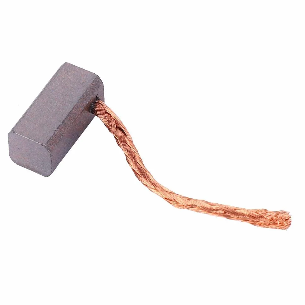 100 Piezas de Escobillas de Carbono Piezas de Repuesto para el Motor del Ventilador Electrónico del Coche J435A, 6x6x12,5 mm