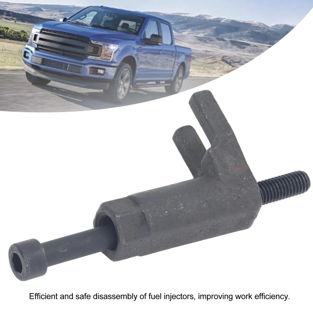 Herramienta de Extracción de Inyectores Diésel Extractor Eficiente y Duradero de Acero Al Carbono para Inyectores de, Fácil Desmontaje para Varios Motores, 3 Piezas para Mecánicos