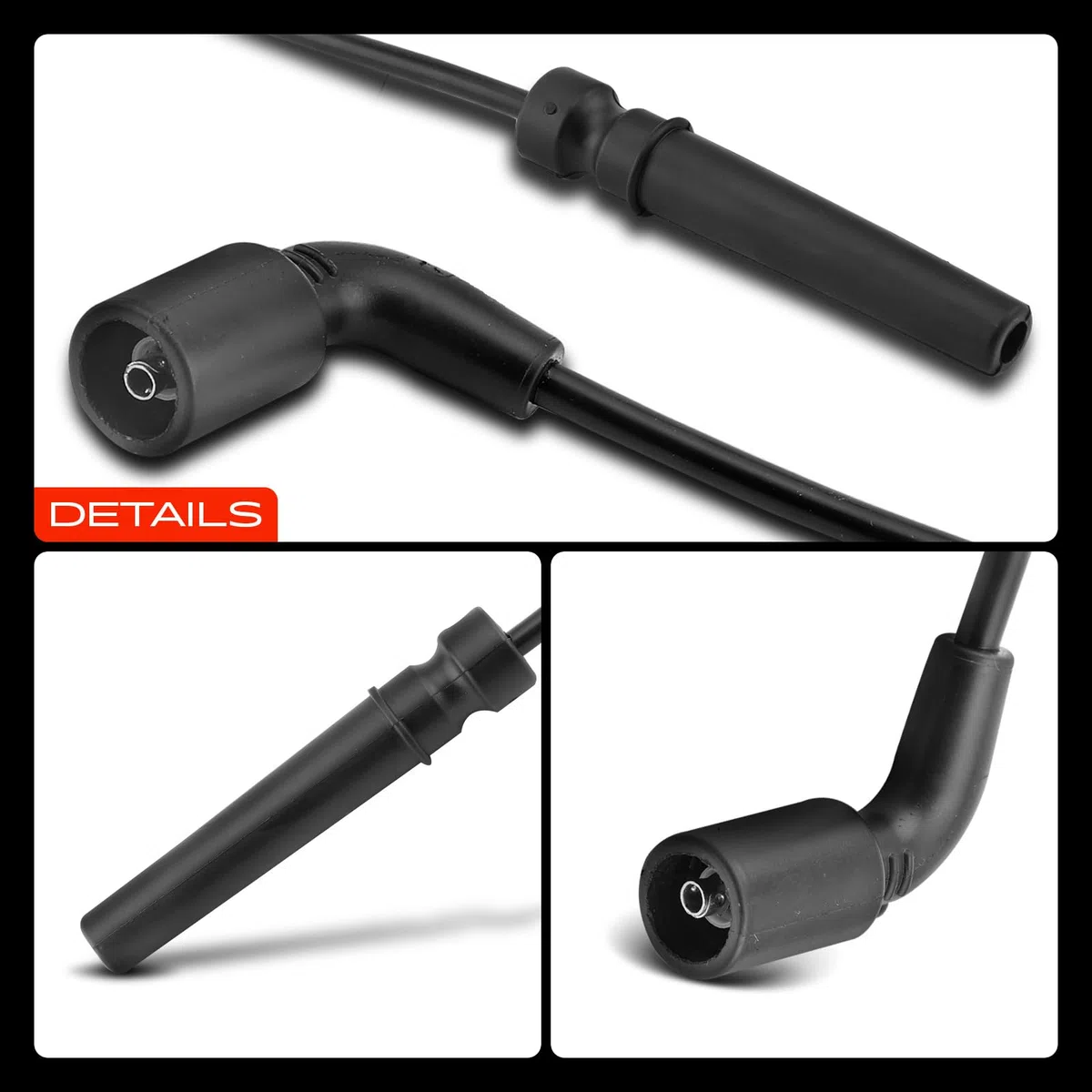 Frankberg 4x Juego de cables de encendido Compatible con Kalos KLAS 1.4 16V Aveo/Kalos Compacto T200 1.4 16V Cruze J300 1.6 Aveo/Kalos Compacto T250 T255 1.4 Aveo/Kalos Berlina T250 T255 1.4 96497773