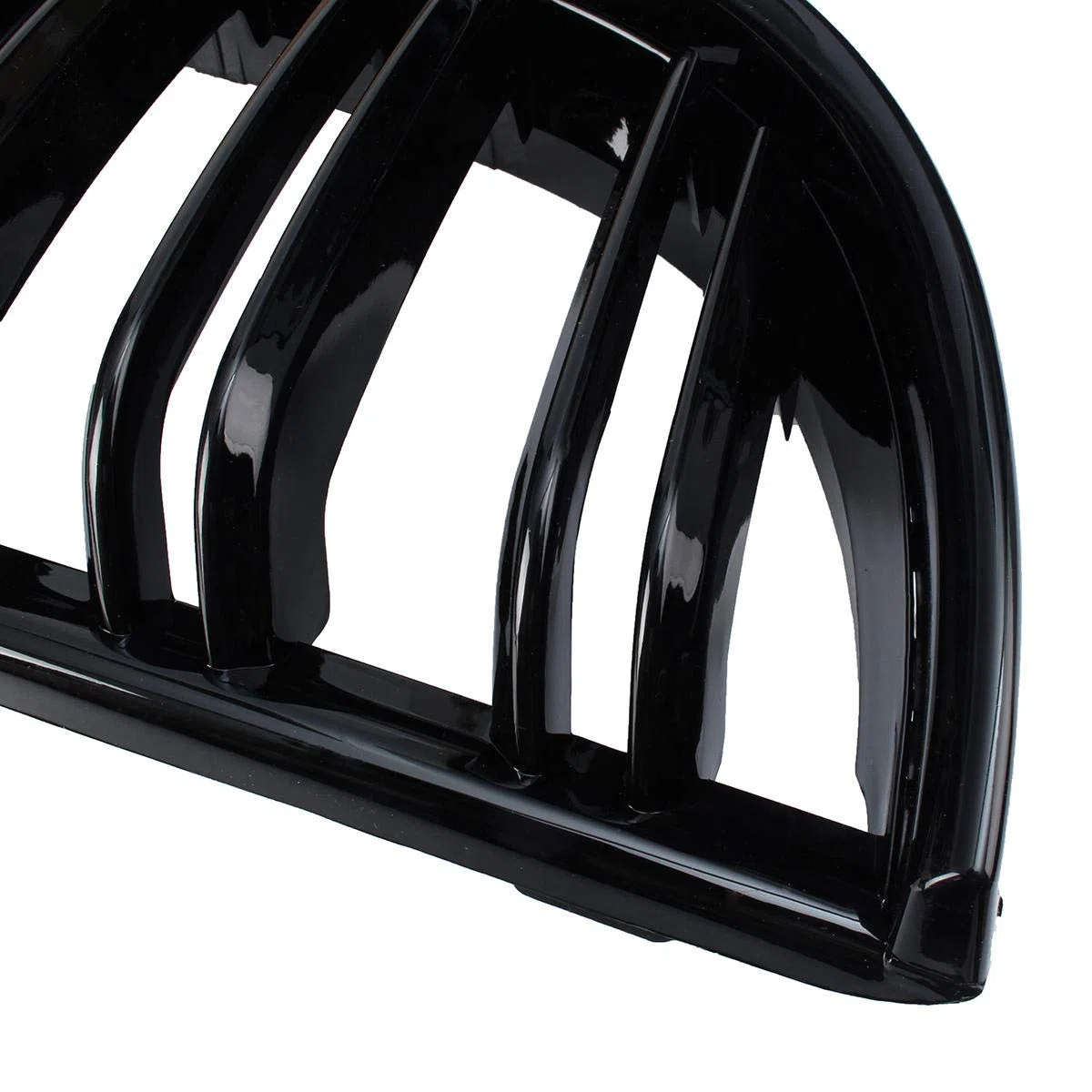 Viviance Par de Parrillas de riñón Deportivas de Doble listón Negro Brillante Compatible con BMW E90 E91 2005-2008