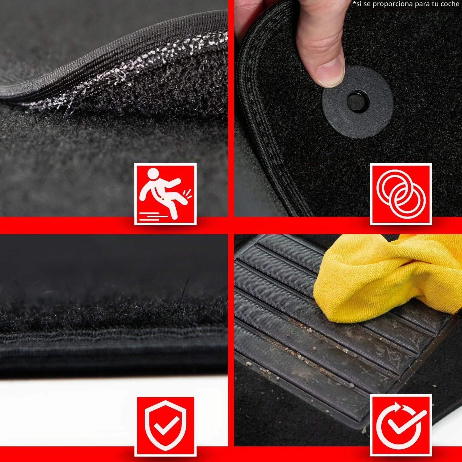 MTM SP-2611 Alfombrillas a Medida en Velour para Zafira B 5 posti 05.2005-12.2011