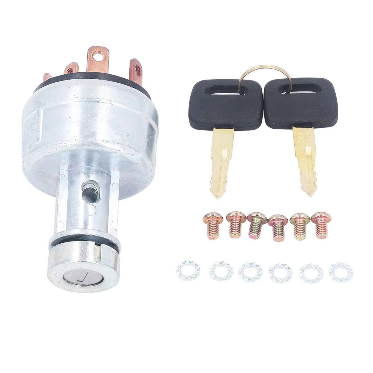 Interruptor de Encendido para Komatsu PC200-1/2/3, Llave de Arranque Compatible con Excavadora Hidráulica, Reemplazo Directo OEM 08086-10000, con Cable y Conexión Segura para Construcción y Minería