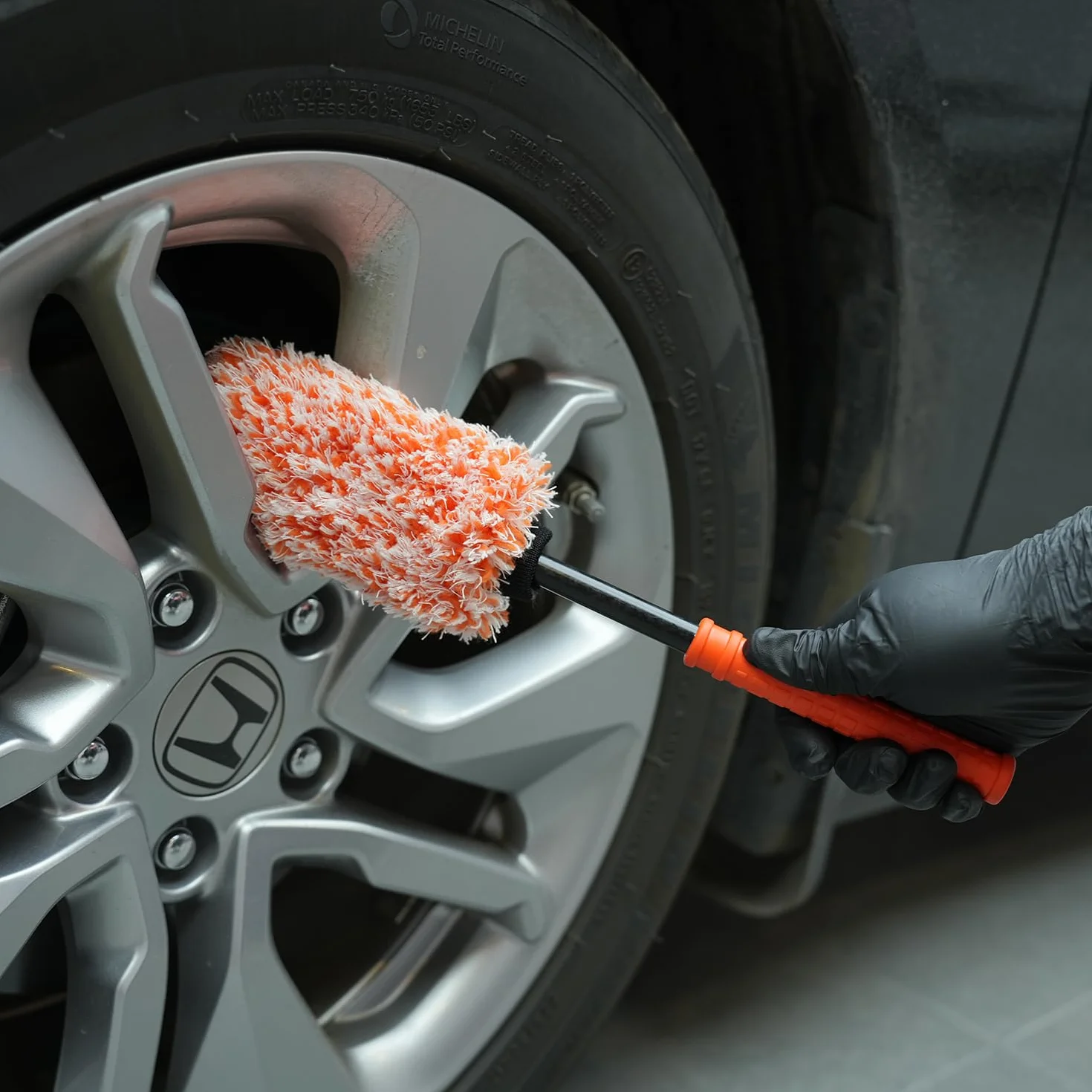 Cepillo para Llantas Grande, SPTA Cepillo Extrafino en Microfibra para para una Limpieza Suave de, Ideal para Llantas Wheel Brush, Cepillo Microfibra, Cepillo Ruedas