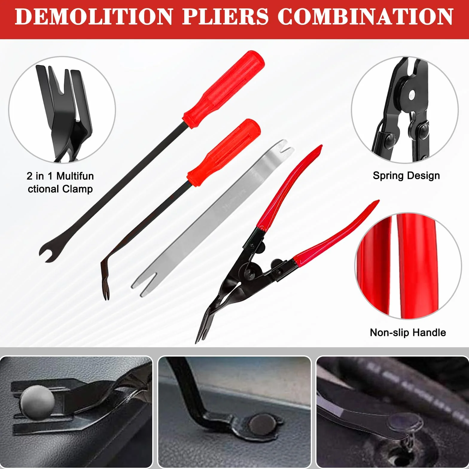 352 Piezas Herramientas Kit Desmontar Coche,Herramientas Desmontaje Coche,Herramientas de Palanca para Automóviles para Herramientas Desmontar Interiores Coche Radio Audio