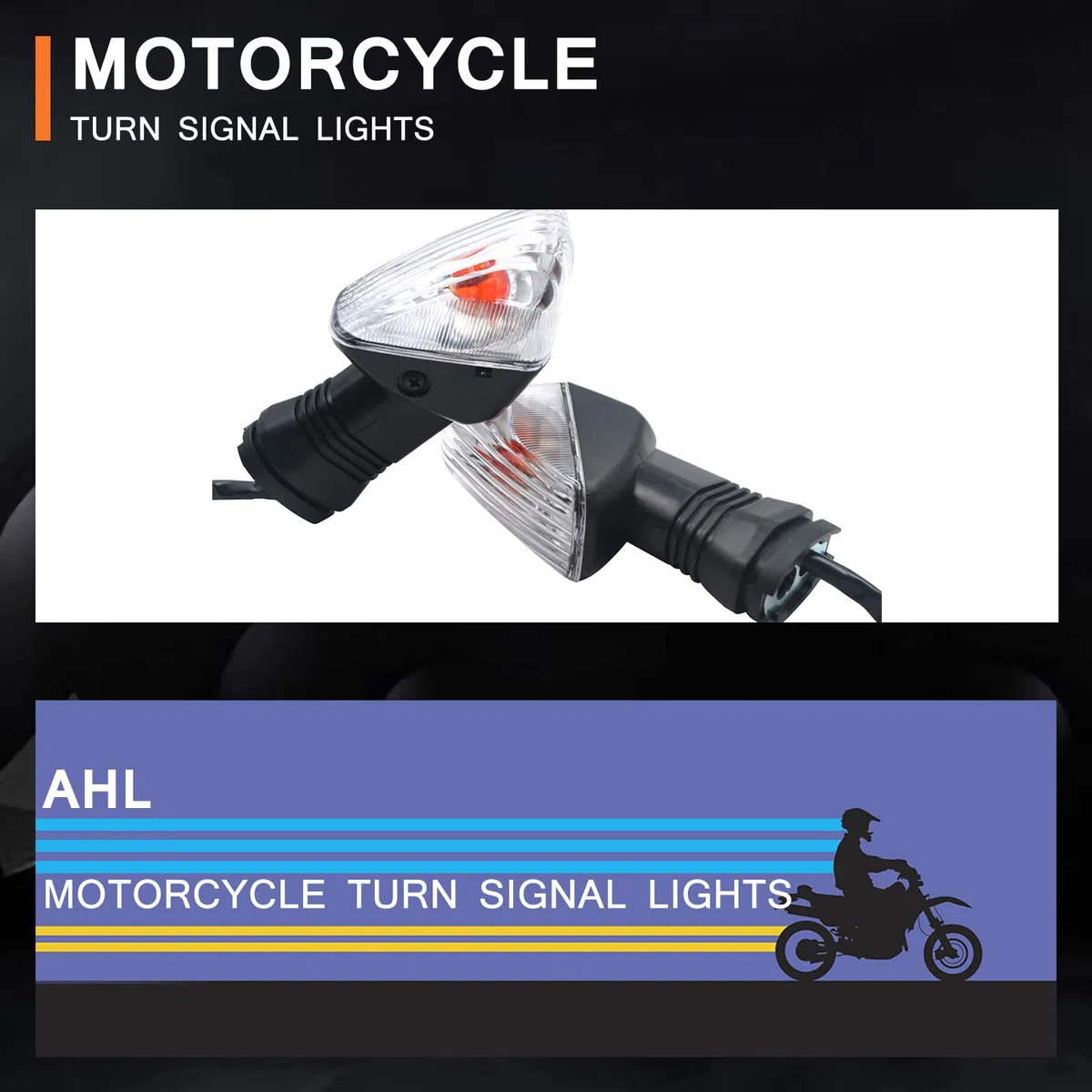 AHL Intermitentes para Moto compatible con KAWASAKI NINJA ZX-10RR 2017-2020/NINJA ZX-6R 600 1997-2012/NINJA ZX-6R 636 2005-2006/NINJA ZX-6RR 2003-2006/Z1000 2007-2009/Z750 2007-2009/Z750S 2005-2006