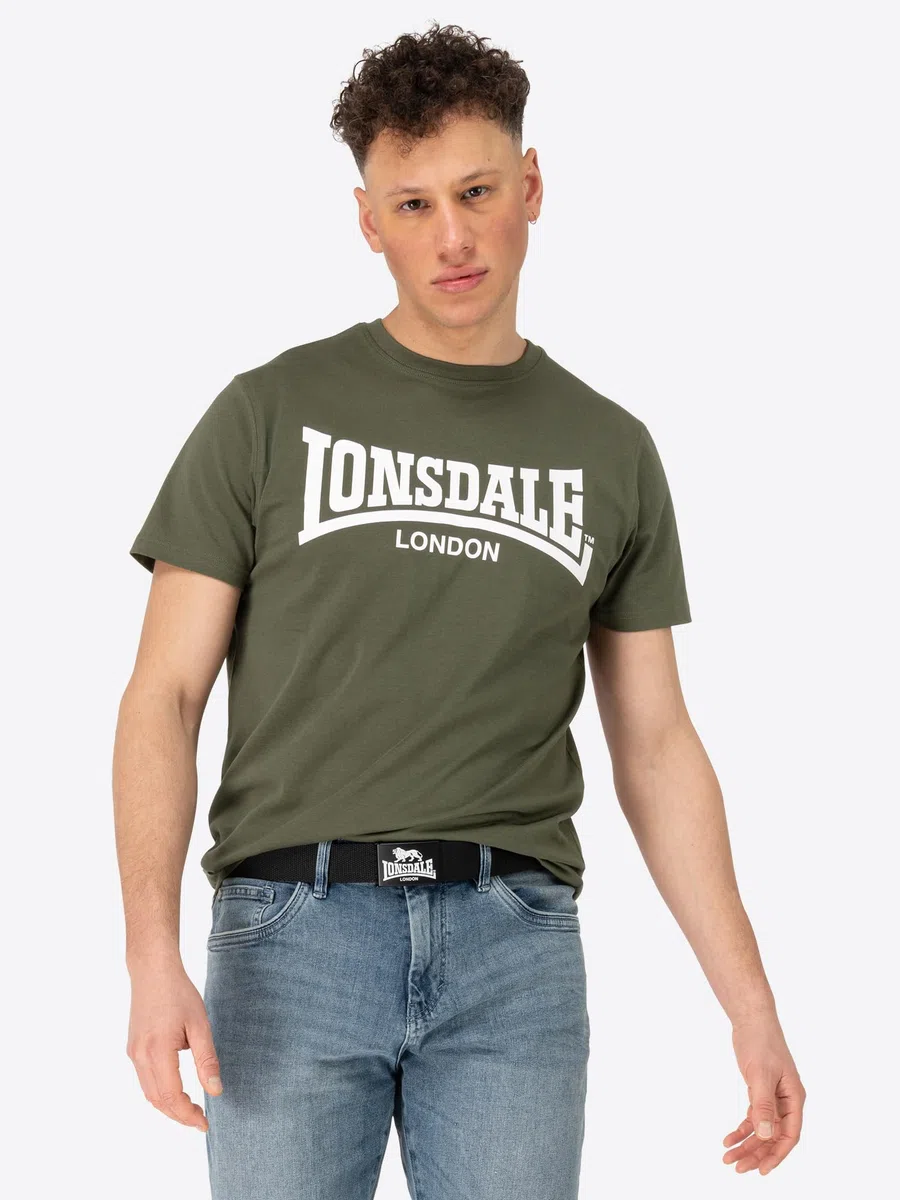 Lonsdale Gürtel Starbotton Cinturón, Negro, 130 cm Unisex Adulto