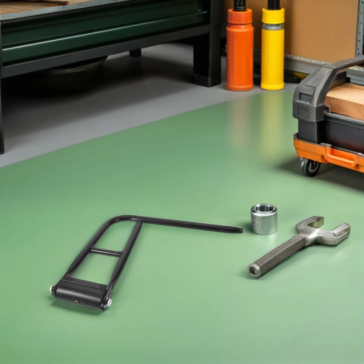 PLAFOPE Soporte Hierro Espejo Tractor y Retrovisor Lateral de para Negro Resistente en Sujeción Firme , Adecuado Camión para Uso Granjas y Carreteras