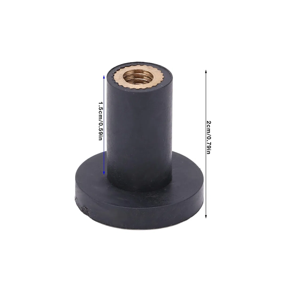 50 Uds M5 Tuercas De Pozo Sujetadores De Carenado Parabrisas Accesorios De Motocicleta Tornillos Tuercas De Parabrisas Tuerca De Goma para Motocicleta Universal