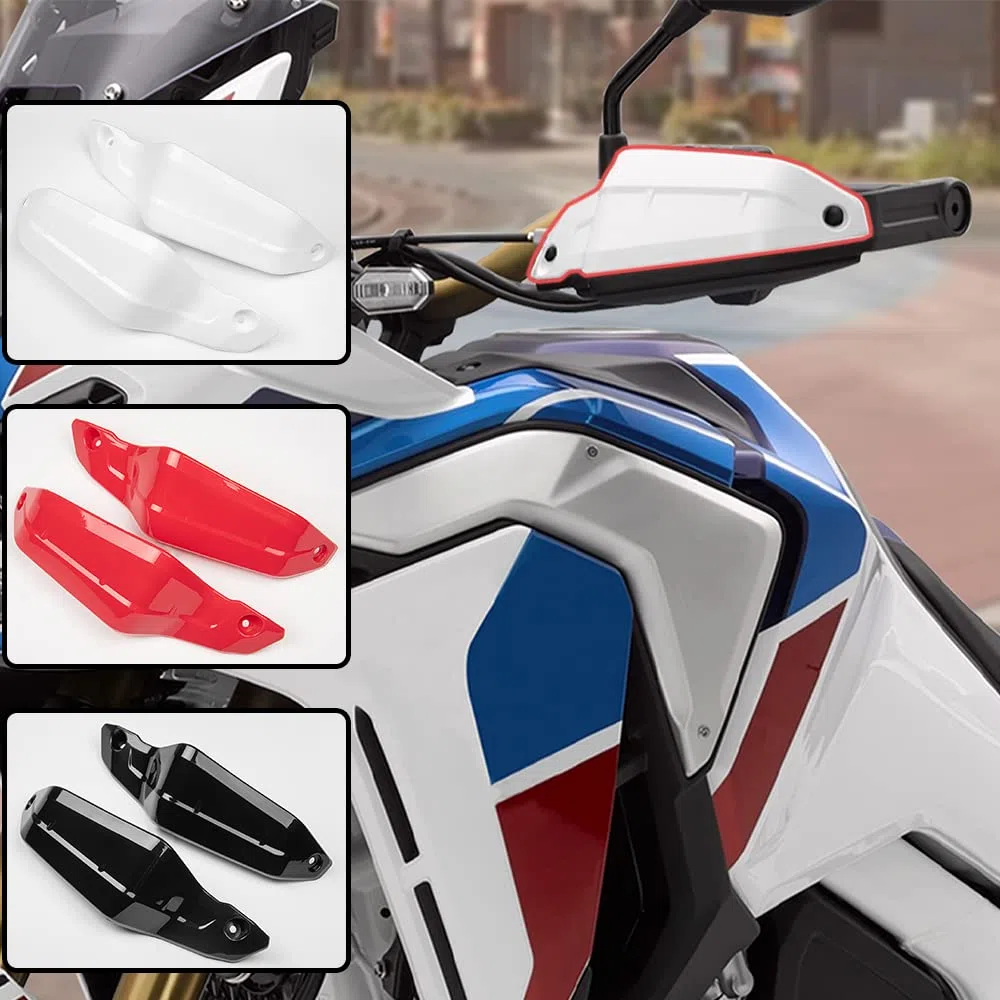 Protector de Mano para Motocicleta Protector de Cepillo de Mano Protector de Pantalla Compatible con H-Onda CRF1100L Africa Twin ADV. Deportes 2020-2024 Xadv 750 21-24 XL750 23-24 (Blanco)