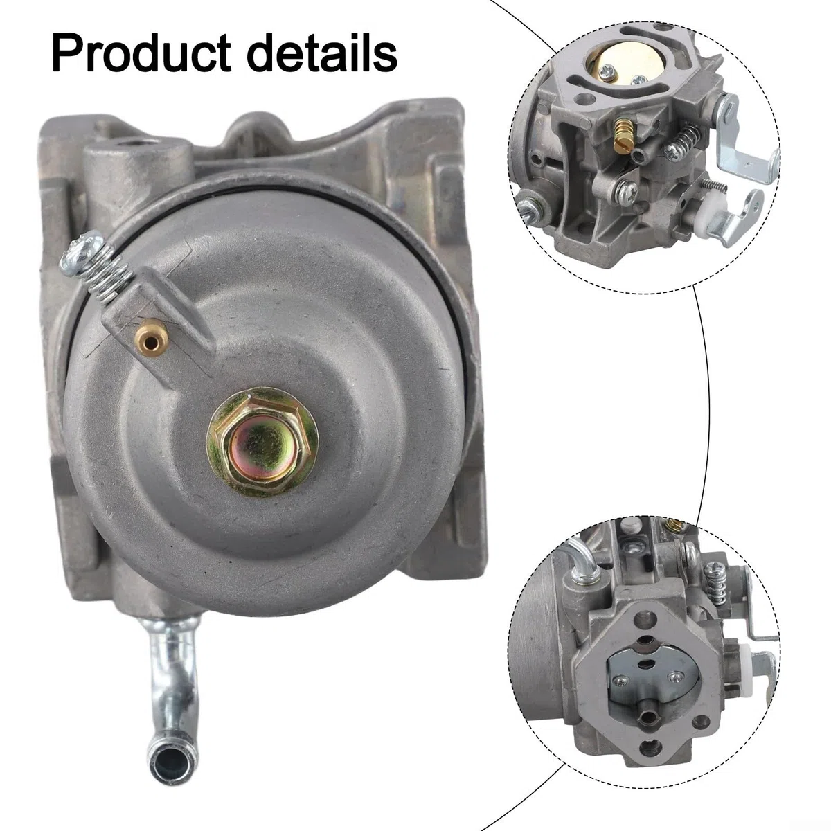 Carburador de combustible compatible con Mitsubishi GM291 GM301 GB290 GT1000 8HP 10HP aplicaciones de motor Construcción de metal robusta para una larga vida útil