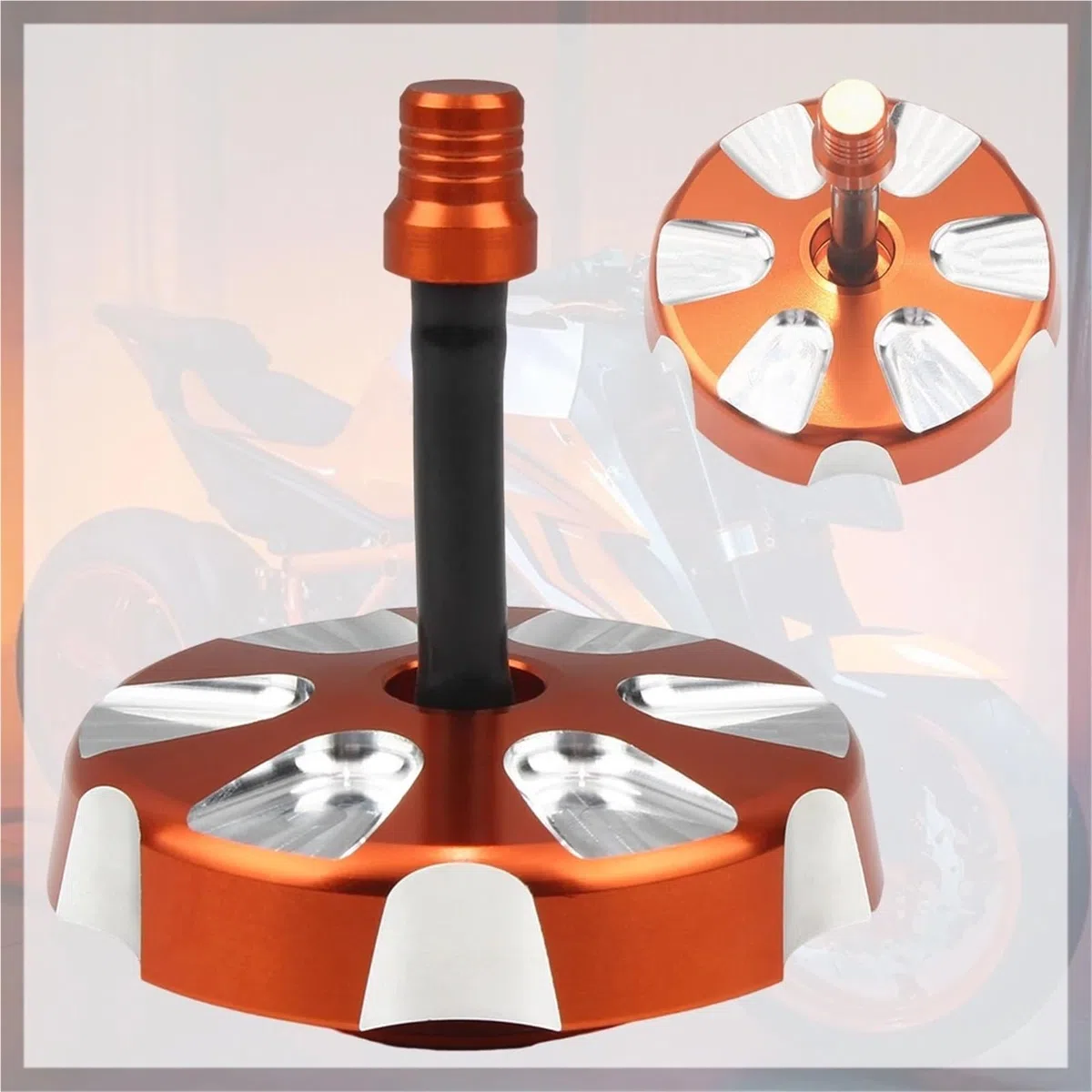 Tapa del Tanque Ajuste para KT-M SX SXF XC XCF XCW XCFW EXC EXCF 125 150 200 250 2011-2023 Accesorios de tapa de celda de tanque de motocicleta Tapon Deposito Combustible(Orange)
