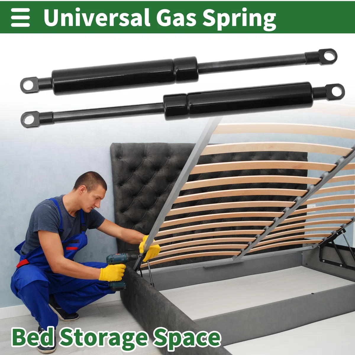 A ABSOPRO Amortiguadores De Gas De 250mm/9.84" 800N Resortes De Acero Al Carbono Negro 2 Pcs Rv Coche Caja De Almacenamiento De Tapa De Caja De Herramientas De Tapa De Puerta De Gabinete