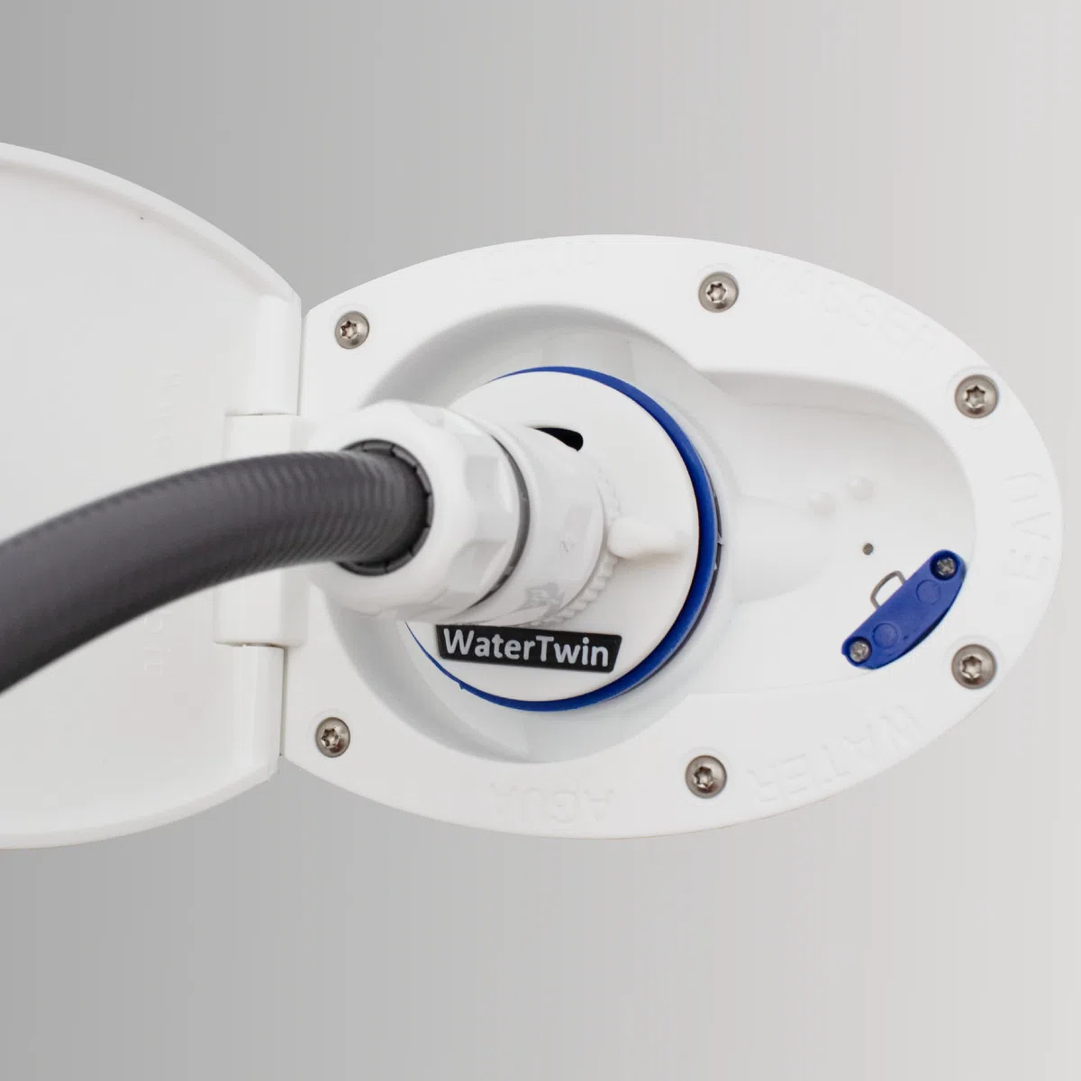 Waterwin, Adaptador de depósito de agua para autocaravana, Accesorio para boquilla de llenado, Tapa AG45 D: 61