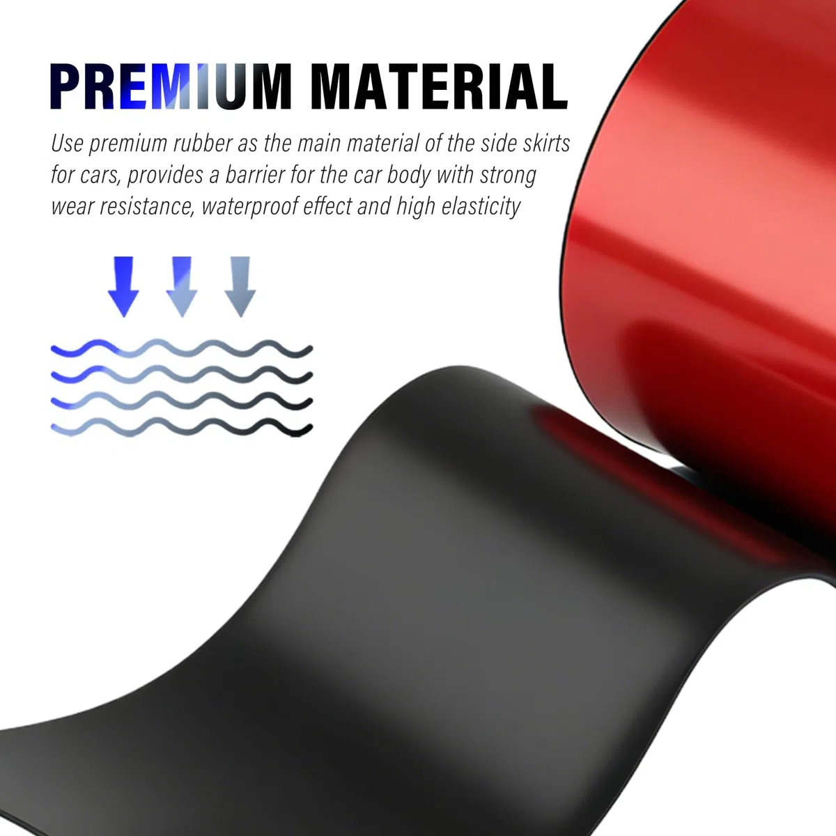 Faldones Laterales para Citroen Berlingo 2008-2018, Taloneras Flexibles Coche Tiras Decorativas Protector de Carrocería Antirrayas Goma de Premium