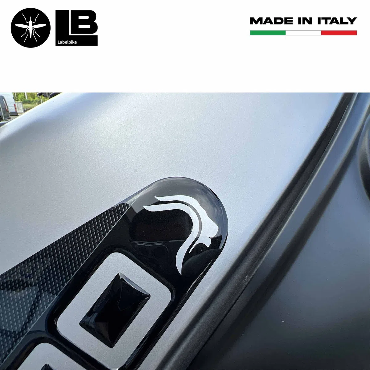 labelbike - Pegatinas 3D Resina Protección lateral Depósito compatibles con Benelli Leoncino 500