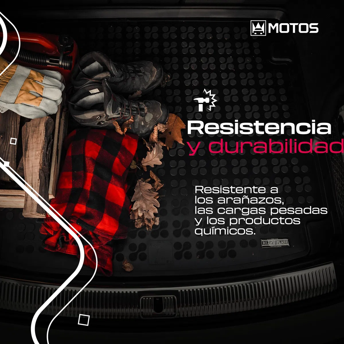 MOTOS Set de alfombrillas de goma y alfombrillas de maletero adecuado para BMW Serie 2 U06 desde 2021 Mejora la comodidad de tus viajes con la alfombrilla antideslizante para coche - alfombrillas para